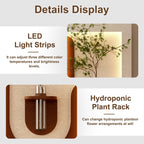 LED Wall Decor with 3-Color LED and Plants.