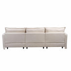Modern Modular Sectional Sofa with Ottoman - 4-Seater.