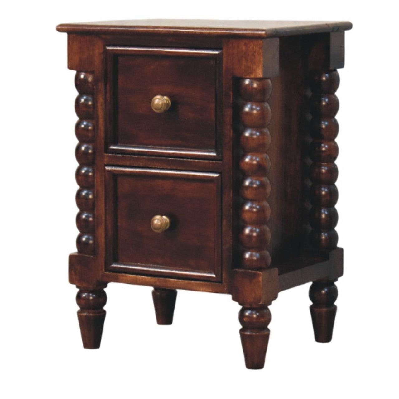 Solid Wood Bexley Spindle Bedside Table.