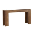 Walnut Console Table 63 Inch for Hallway and Living Room
