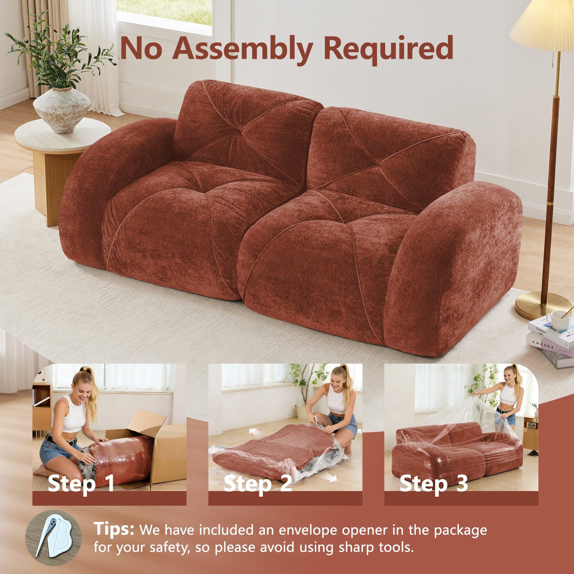 Oversized Velvet Sofa Set for Stylish Living Rooms.