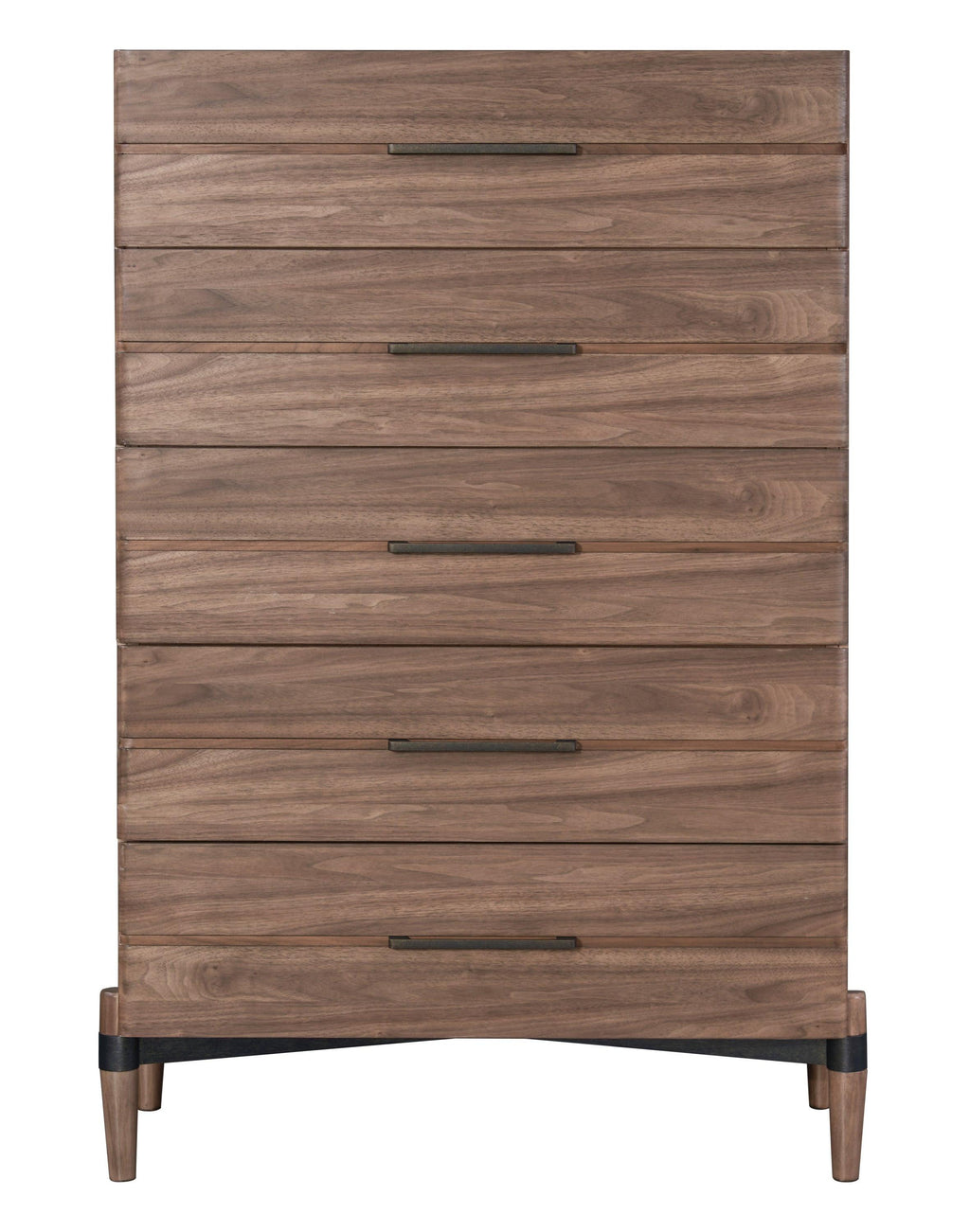 Walnut Finish Chest of Drawers - Tranquility Collection.