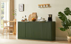 59-Inch Modern Wavy Sideboard - Curved Design Storage Cabinet.