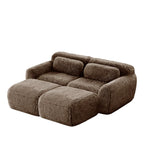 Modular Plush Sectional Sofa - Anti-Slip, No Assembly.