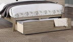 Rustic King Size Bed with Antique Silver Finish.