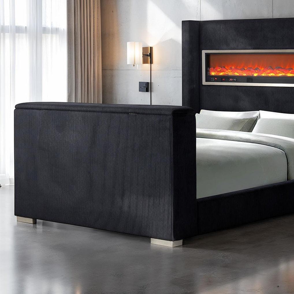 King Size Bed with TV Lift - Contemporary Design & Functionality.
