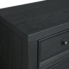 Black 3-Drawer Nightstand
