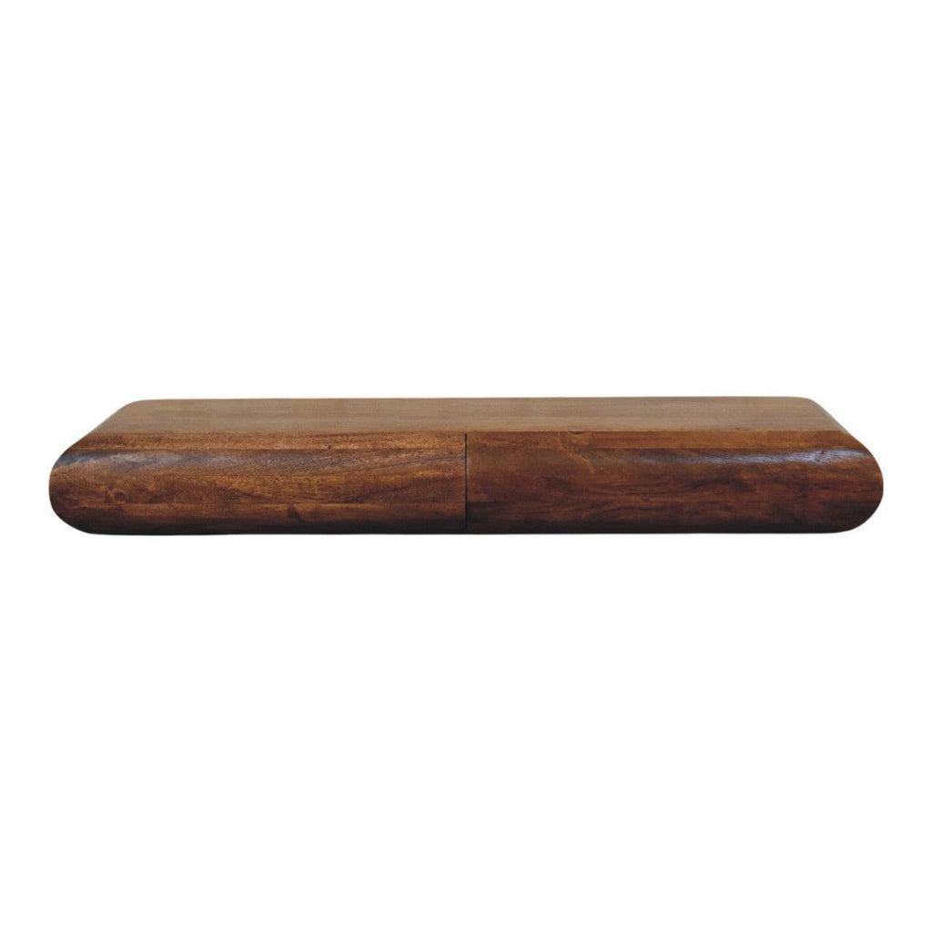 Solid Wood Wall-Mounted Console Table for Modern Spaces.