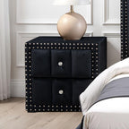 Luxury Queen Size Bed And 2 Nightstands Furniture Set.