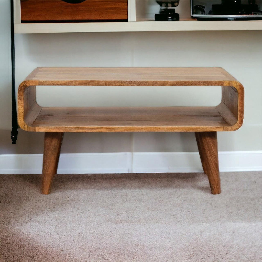 Solid Wood Open Oak-ish Media Unit.
