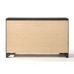 Transitional Dresser with Mirror for Stylish Storage.