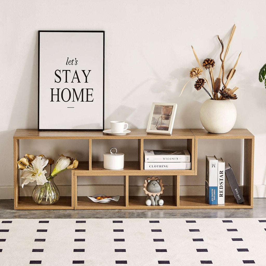 2 Pieces Cube TV Stand for Versatile Living Room Setup.
