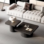 Modern Wood Nesting Coffee Table Set for Versatile Spaces.