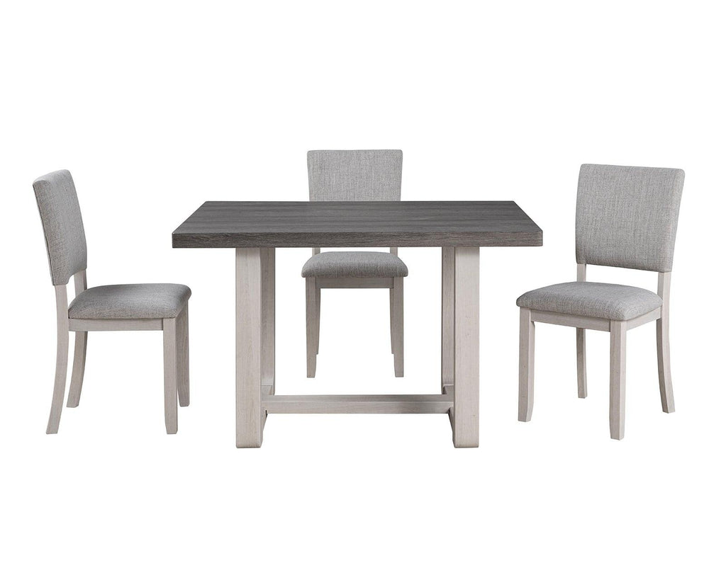 Transitional Dining Set with Upholstered Chairs for Dining Room.
