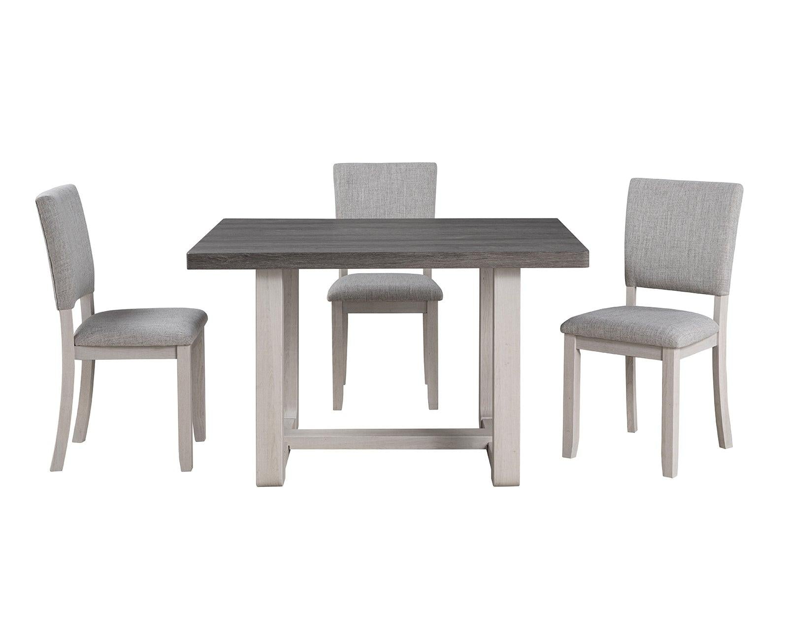 Transitional Dining Set with Upholstered Chairs for Dining Room.