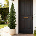 72-Inch Artificial Cypress Topiary Tree with UV-Resistant Green Leaves
