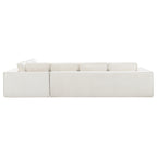 Minimalist Modular Sectional Sofa with Wrinkle-Resistant Fabric.