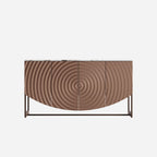 Modern Luxury Sideboard Cabinet with Unique 3D Wave Texture.