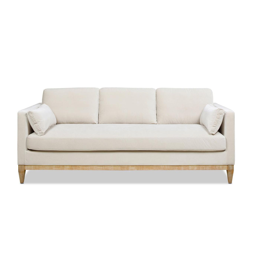 Knox 84' Modern Farmhouse Sofa French Beige Velvet.