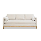 Knox 84' Modern Farmhouse Sofa French Beige Velvet.