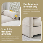 Versatile L-Shaped Sectional Sofa with Storage Ottoman.