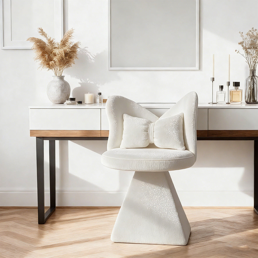 Vanity Chair Swivel Accent Chair for Makeup and Dining