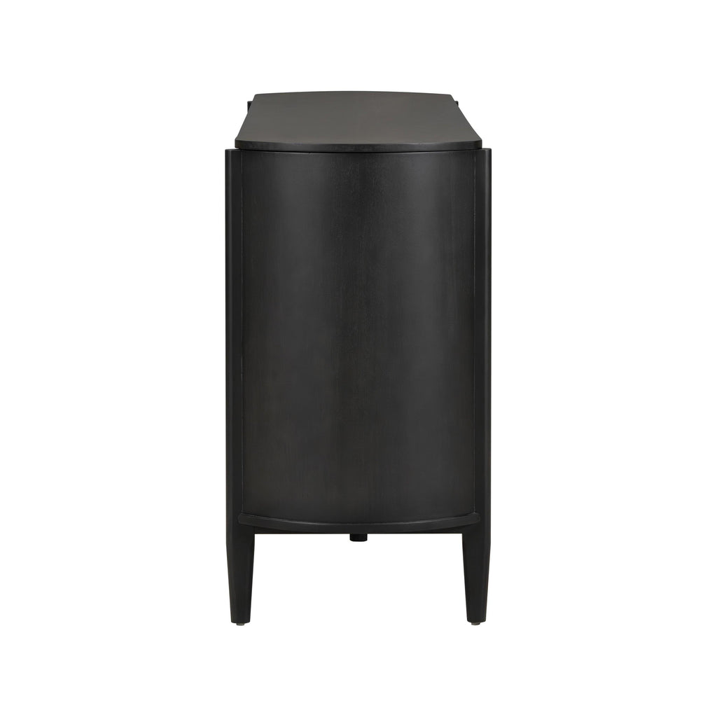 Stylish Black Storage Cabinet for Living Room.