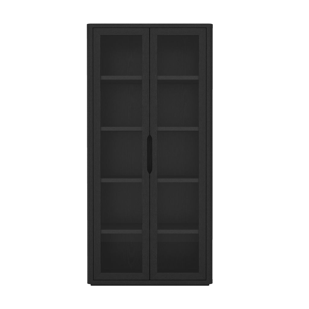Rivington 38' Bookcase Cabinet in Black