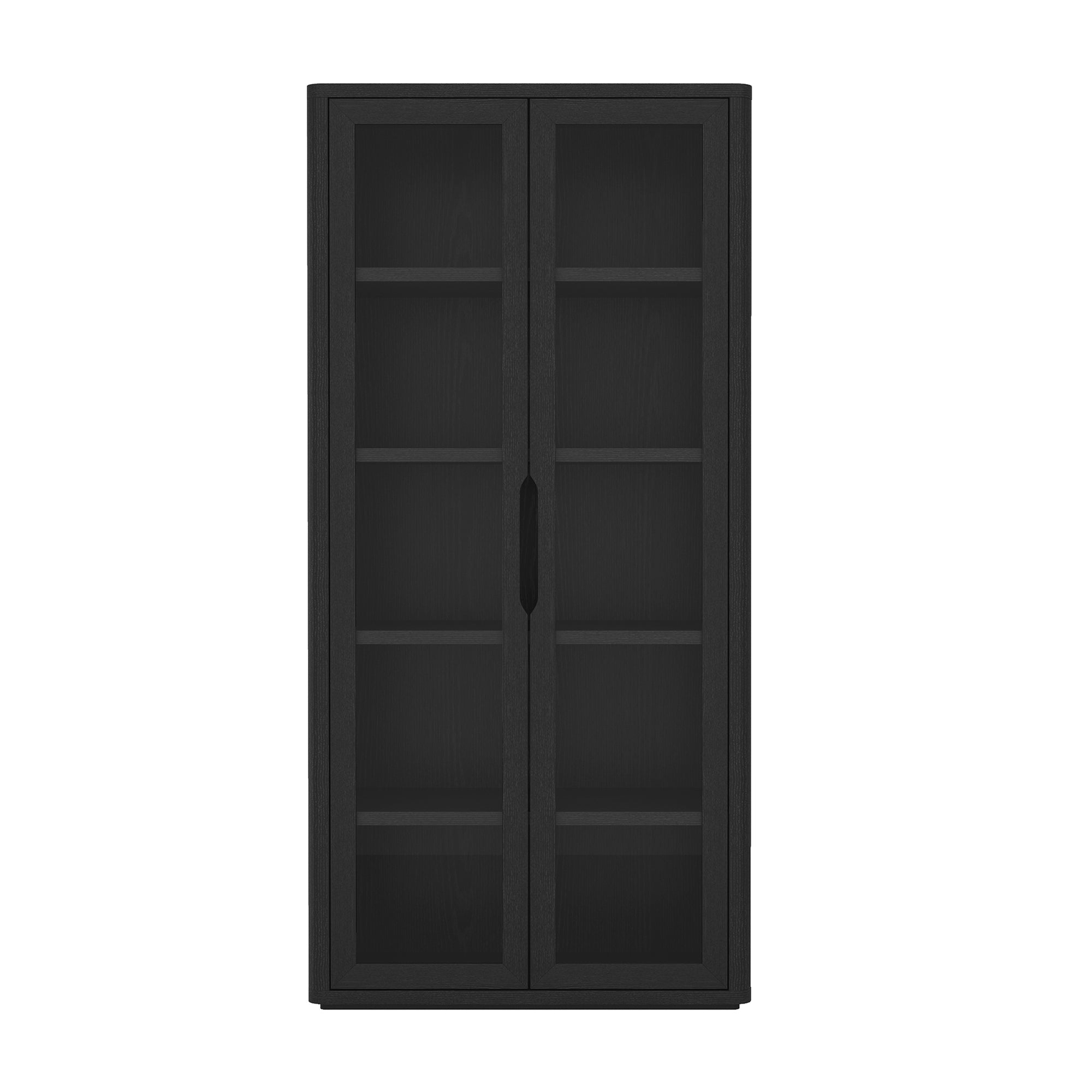 Rivington 38' Bookcase Cabinet in Black