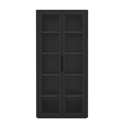 Rivington 38' Bookcase Cabinet in Black