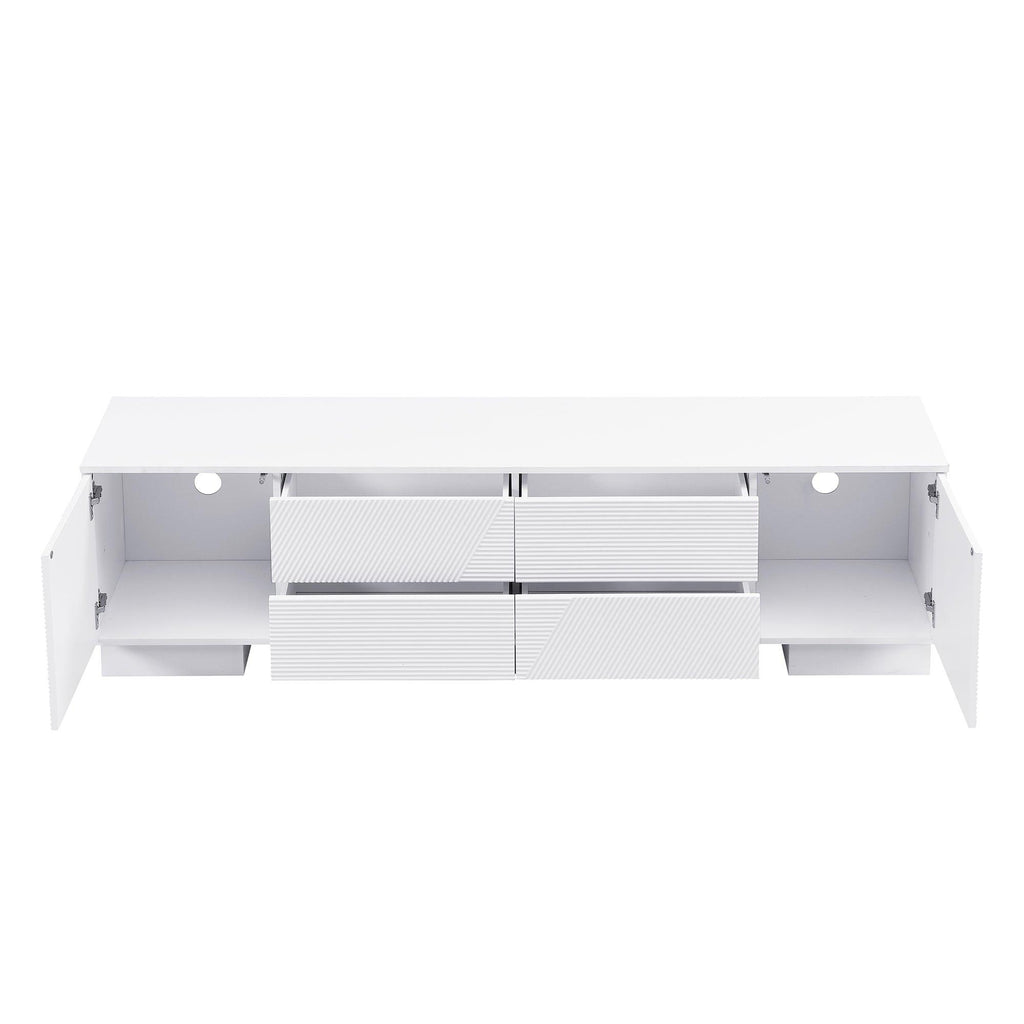 70.8'' Modern TV Stand for 75 Inch TVs - Stylish Storage Solution.