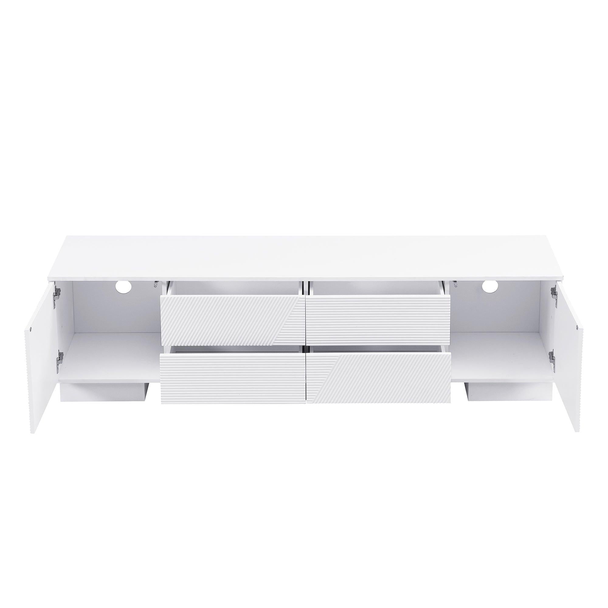 70.8'' Modern TV Stand for 75 Inch TVs - Stylish Storage Solution.