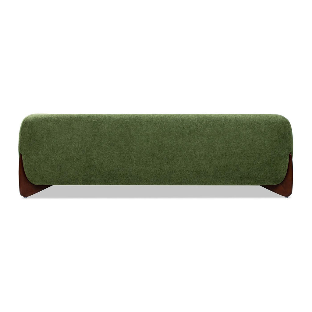 Alpine Moss Green Sherpa Sofa for Cozy Seating.