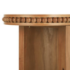 Vintage Beaded Console Table with Reversible Curved Legs.