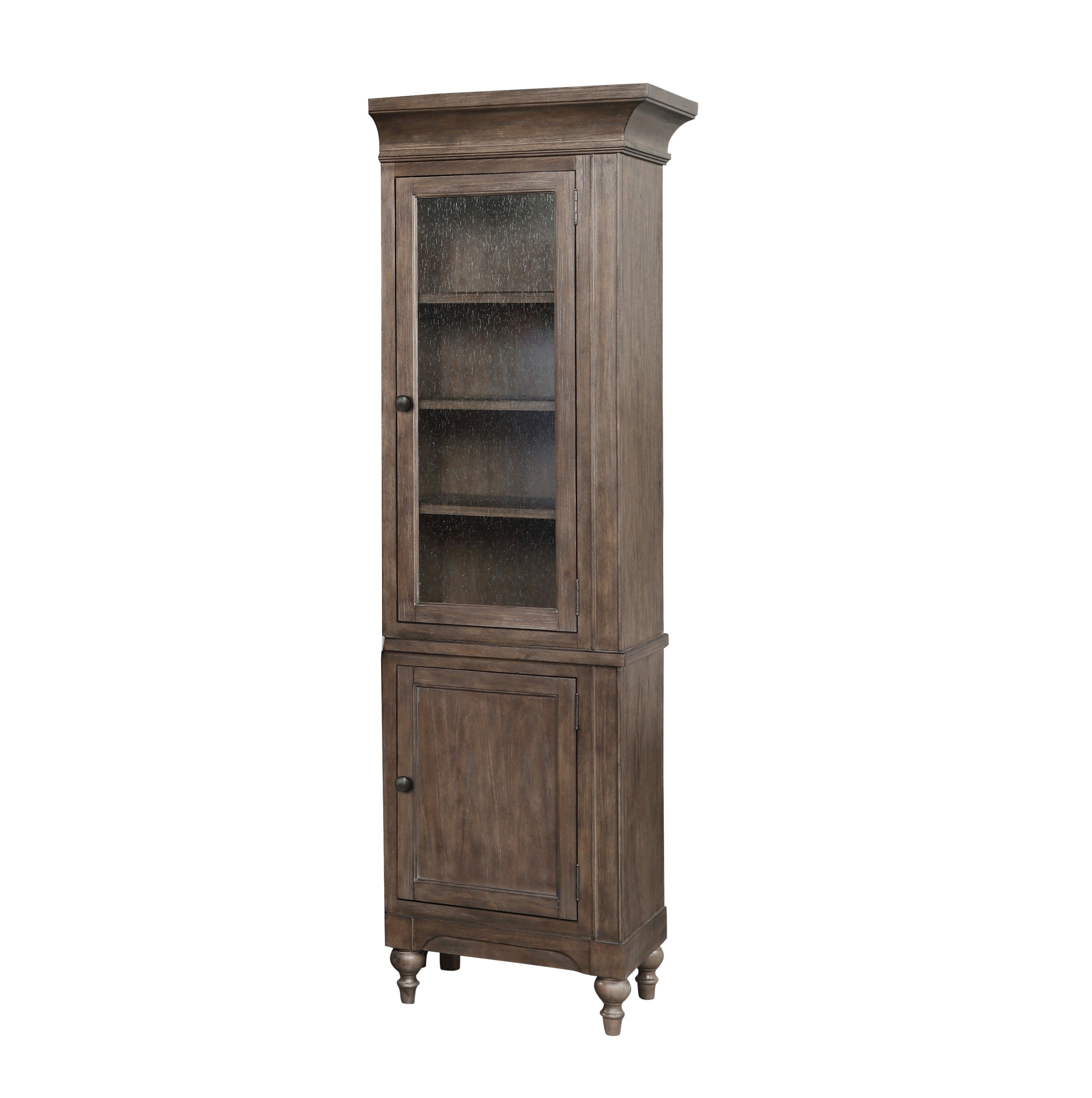Middleton 79-Inch Tall Wood Pier Cabinet in Vintage Hazel Finish