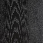 Textured wood grain surface of the Mirod Vintage Console Table in black, emphasizing its high-quality finish and natural pattern.