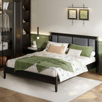 Solid Wood King Bed with Heavy Duty Support.