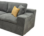 Upholstered Full Compressed Sectional for Instant Comfort.