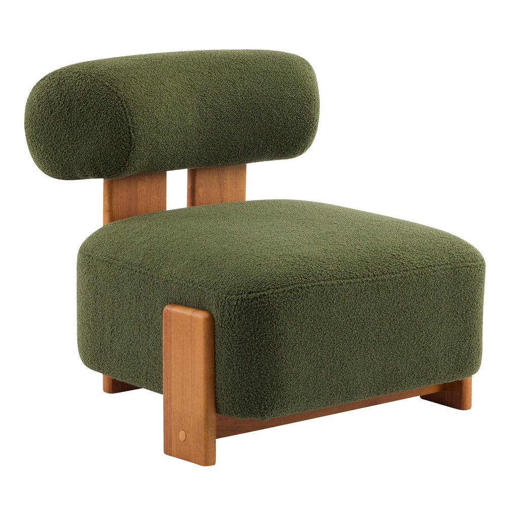 Modern Boucle Lounge Chair for Living Room and Office.