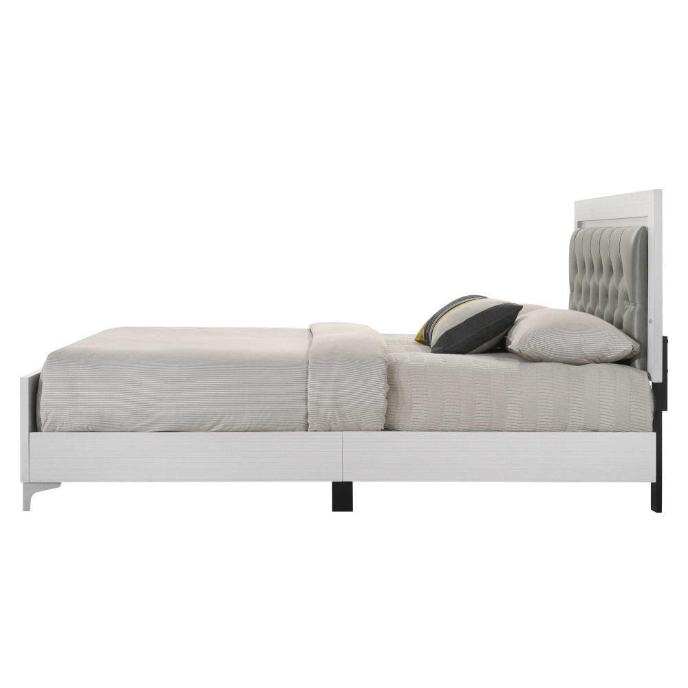 King Size Platform Bed with LED Headboard.