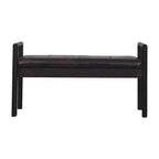 Solid Wood Gridline Bench for Modern Spaces.