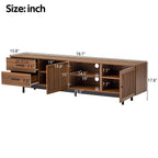 Modern TV Stand for 85 Inch TV with Cable Management.