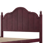 Vintage Queen Bed Frame with Headboard and Slats Support.