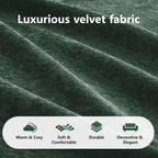 Modern Green Sofa Set for Living Room - 2 Piece Couch.