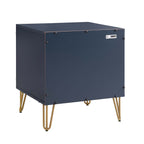 Dumbo 20' Fluted Nightstand in Midnight Blue (2-Drawer)