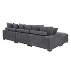 Wynisha 122'' Corduroy Sofa for Modern Living Rooms.