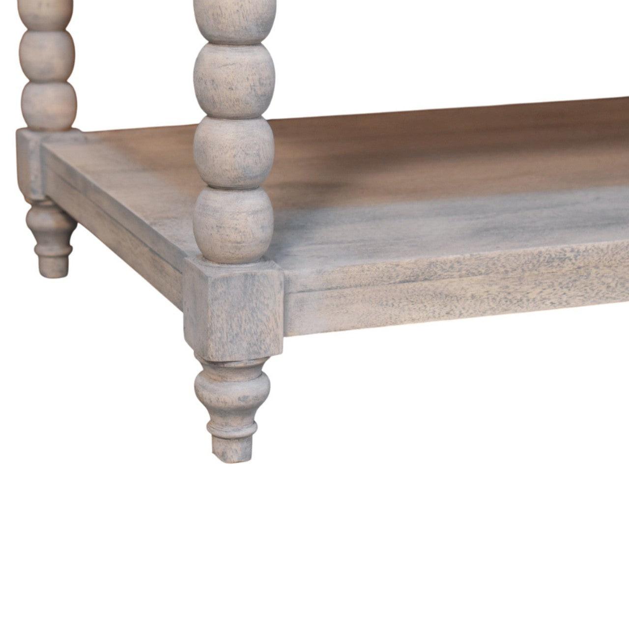 Solid Wood Ellsworth Spindle Coffee Table - Acid Wash.
