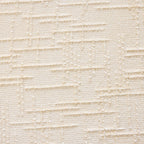 Comfortable Beige Chenille L-Shaped Sofa with Pillows.