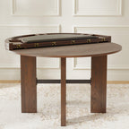 Gorman Dining Game Table with Walnut Finish.