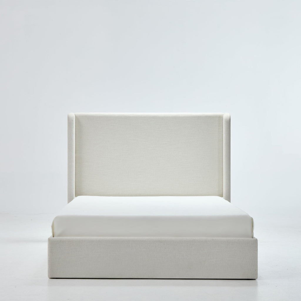 Carmen Upholstered Wingback Bed Frame - Full Size Easy Assembly.